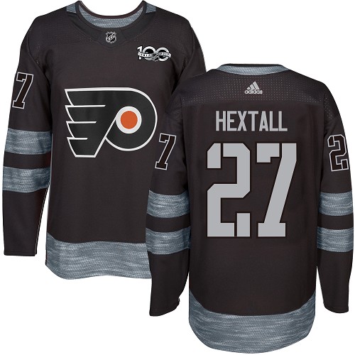 Adidas Flyers #27 Ron Hextall Black 1917-100th Anniversary Stitched NHL Jersey